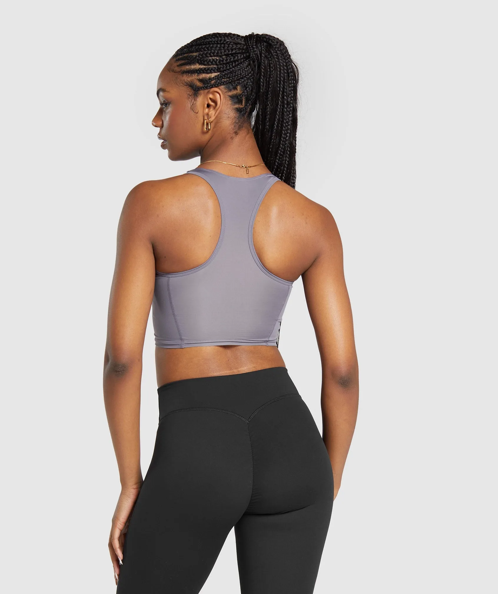 Gymshark Crop Mesh Tank - Fog Purple sold by Gymshark product image thumbnail 2