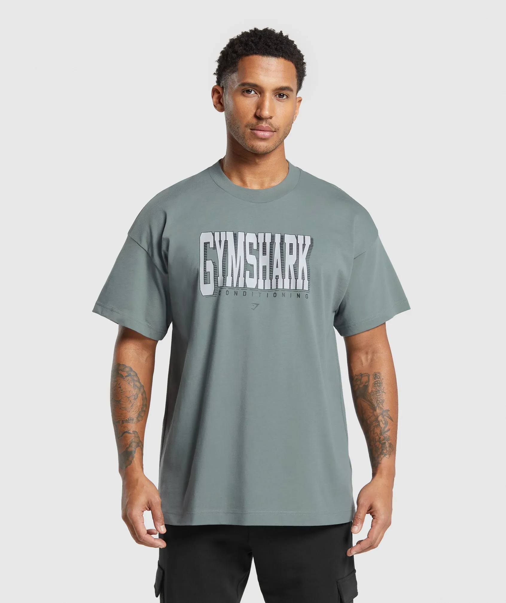 Gymshark Conditioning Graphic T-Shirt - Cargo Teal sold by Gymshark