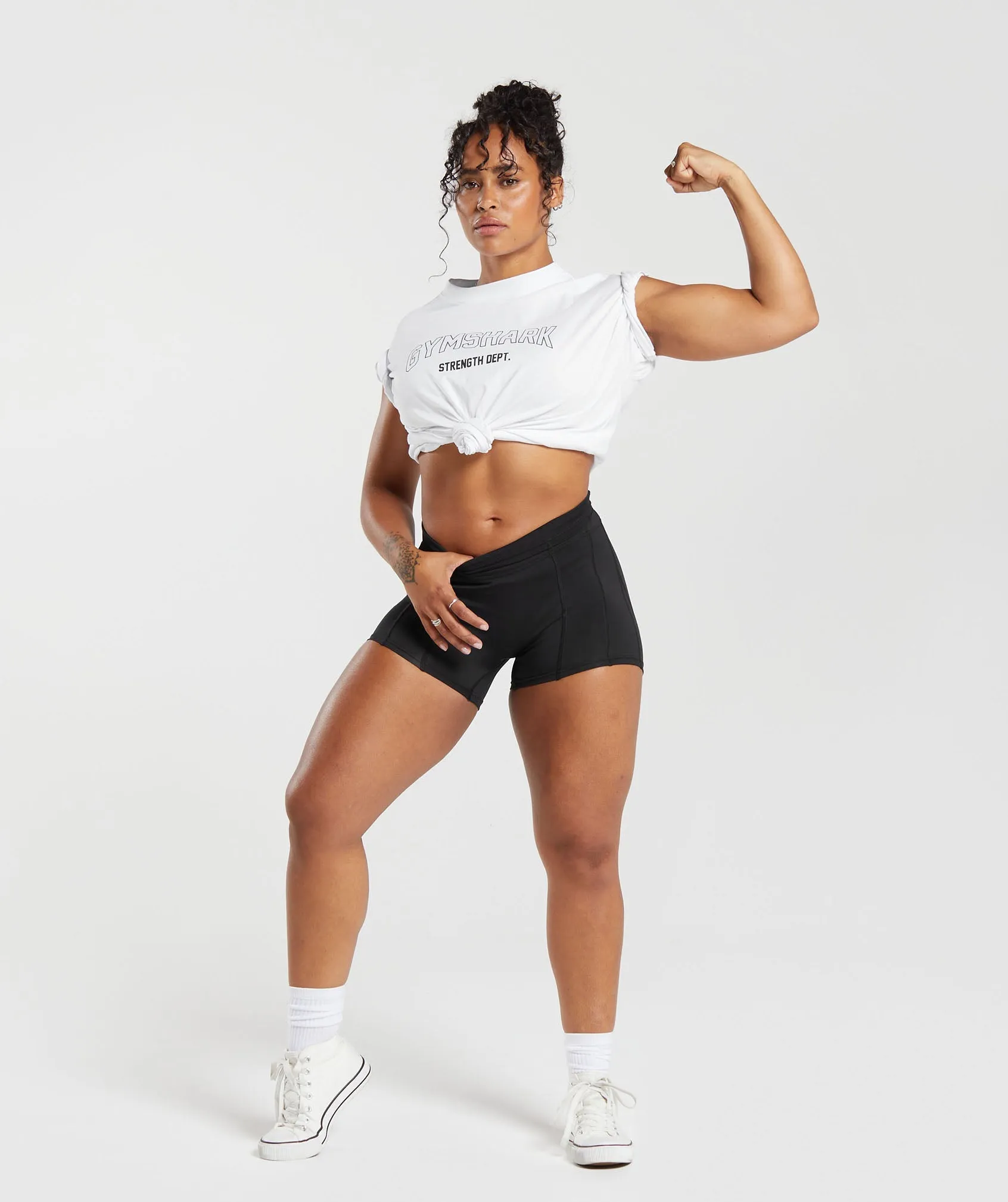 Gymshark Strength Department Oversized T-Shirt - White sold by Gymshark product image thumbnail 4