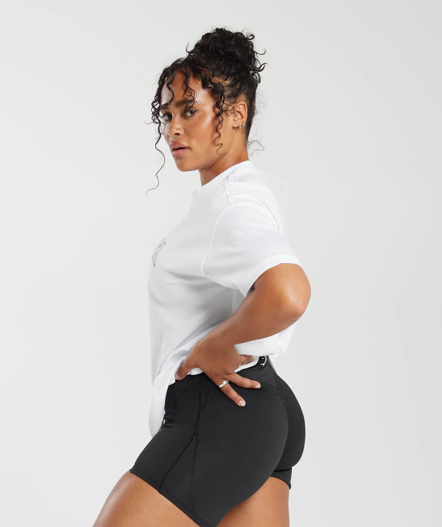 Gymshark Strength Department Oversized T-Shirt - White sold by Gymshark product image thumbnail 3