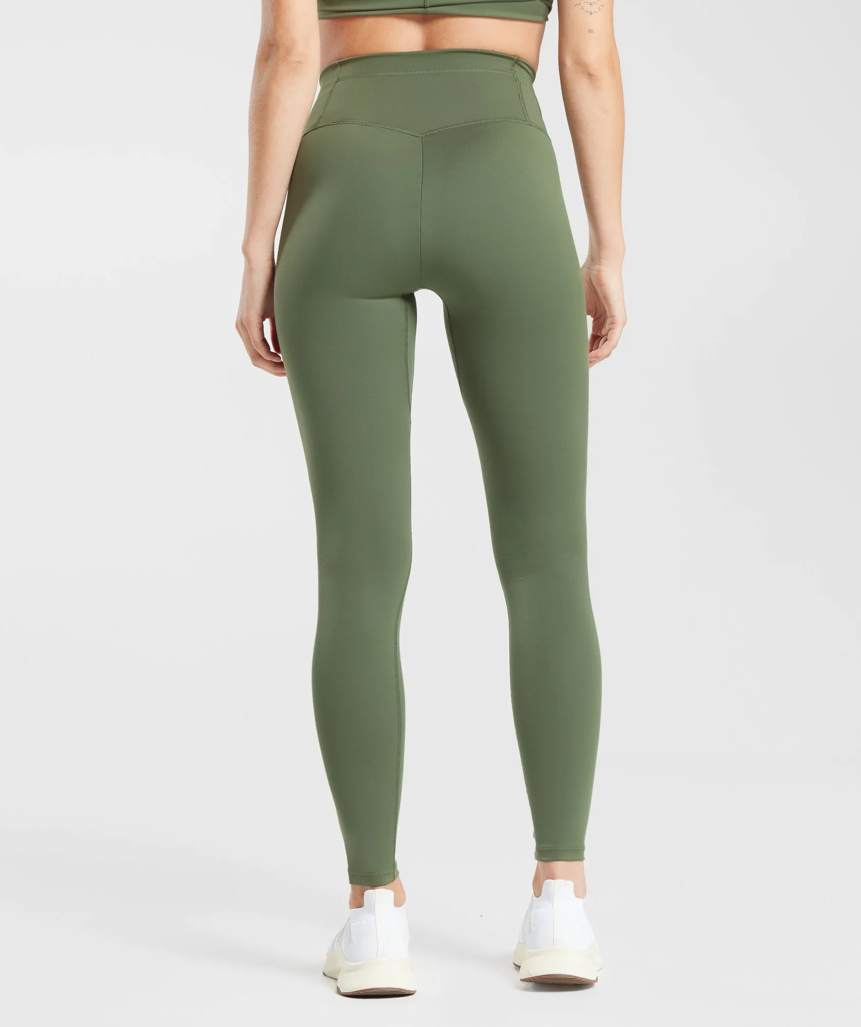 Gymshark Everyday V Waistband Leggings - Core Olive sold by Gymshark product image thumbnail 2