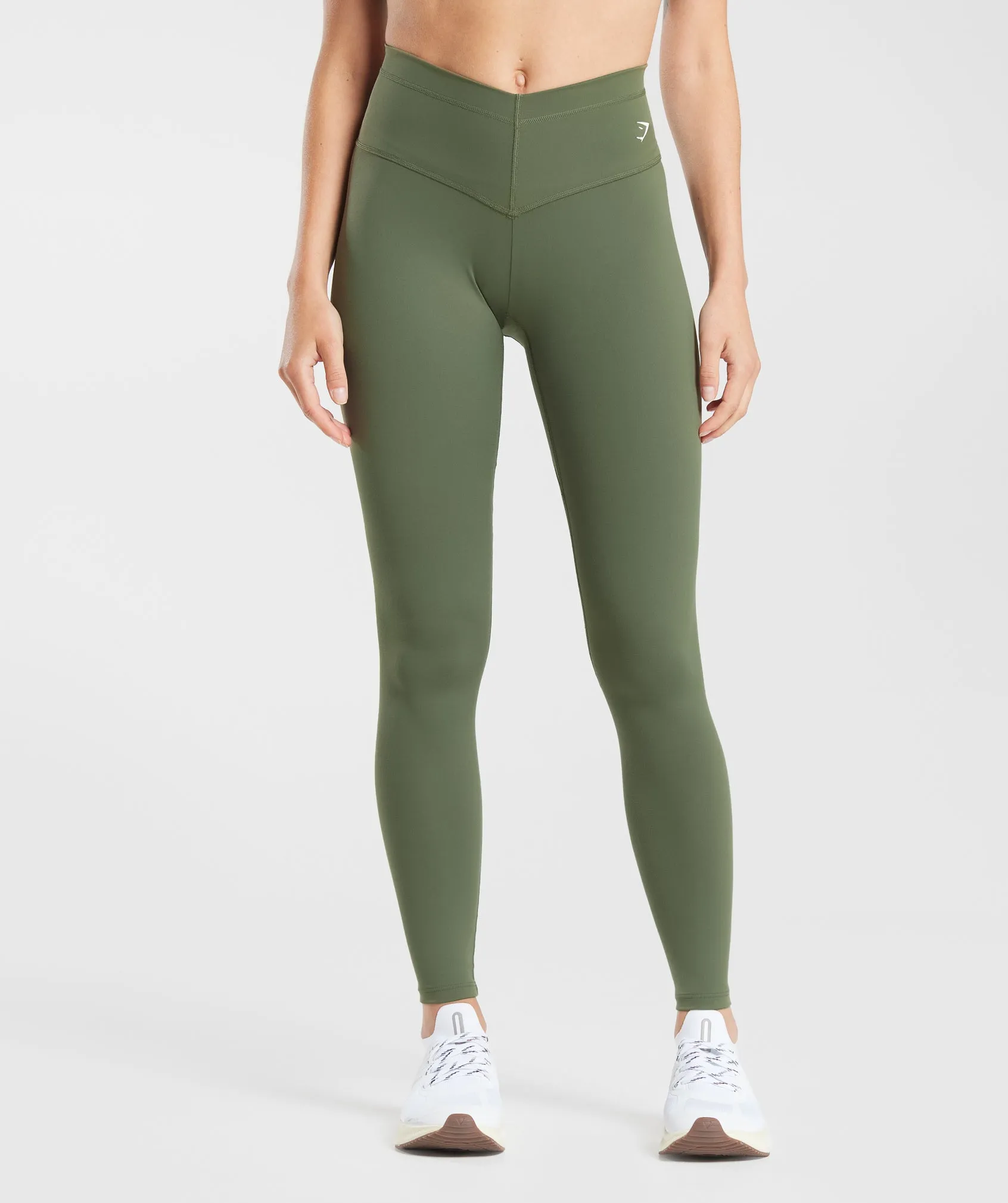 Gymshark Everyday V Waistband Leggings - Core Olive sold by Gymshark
