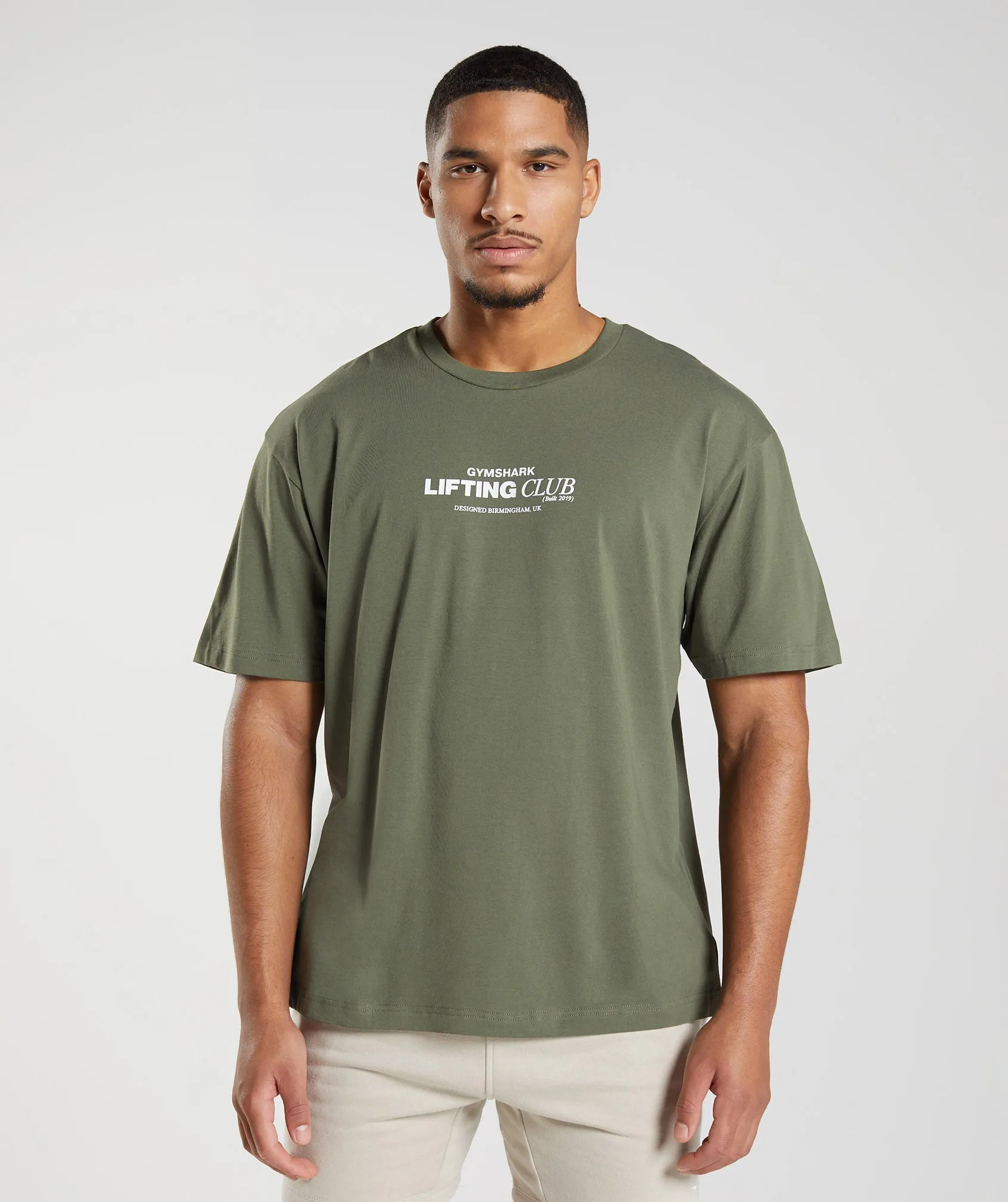 Gymshark Social Club Oversized T-Shirt - Core Olive sold by Gymshark