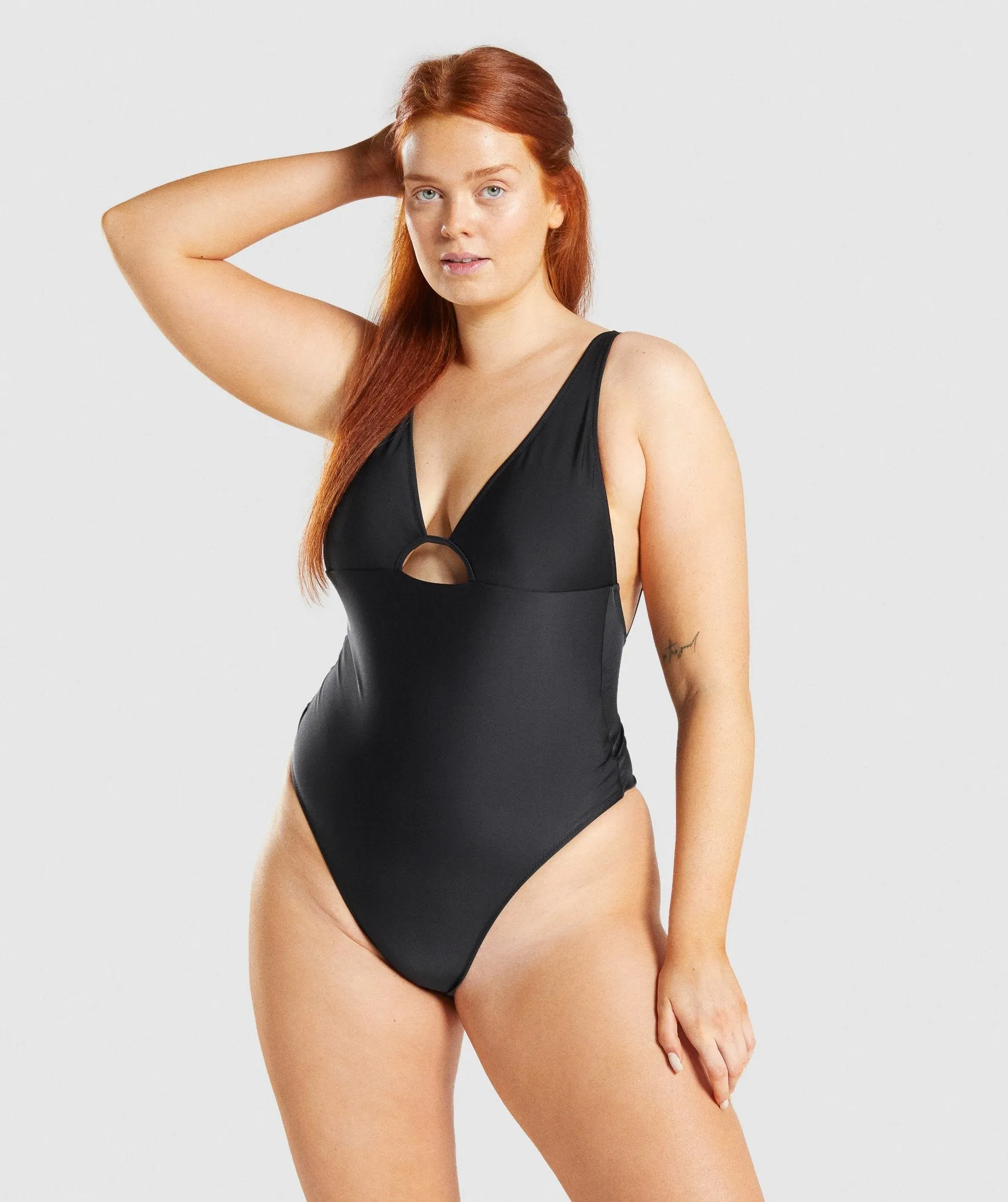 Gymshark Strappy Back Swimsuit - Black sold by Gymshark