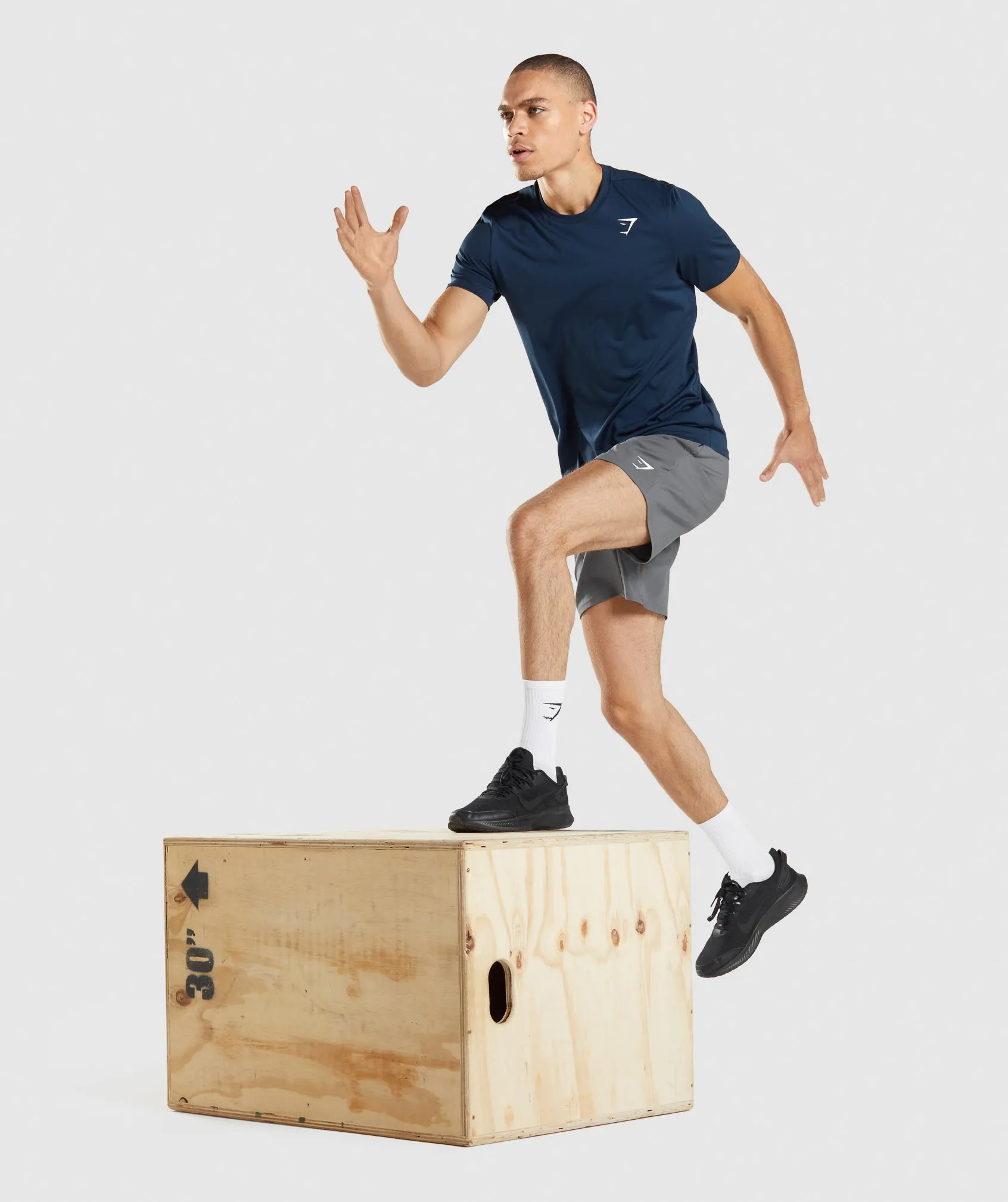 Gymshark Arrival T-Shirt - Navy sold by Gymshark product image thumbnail 4