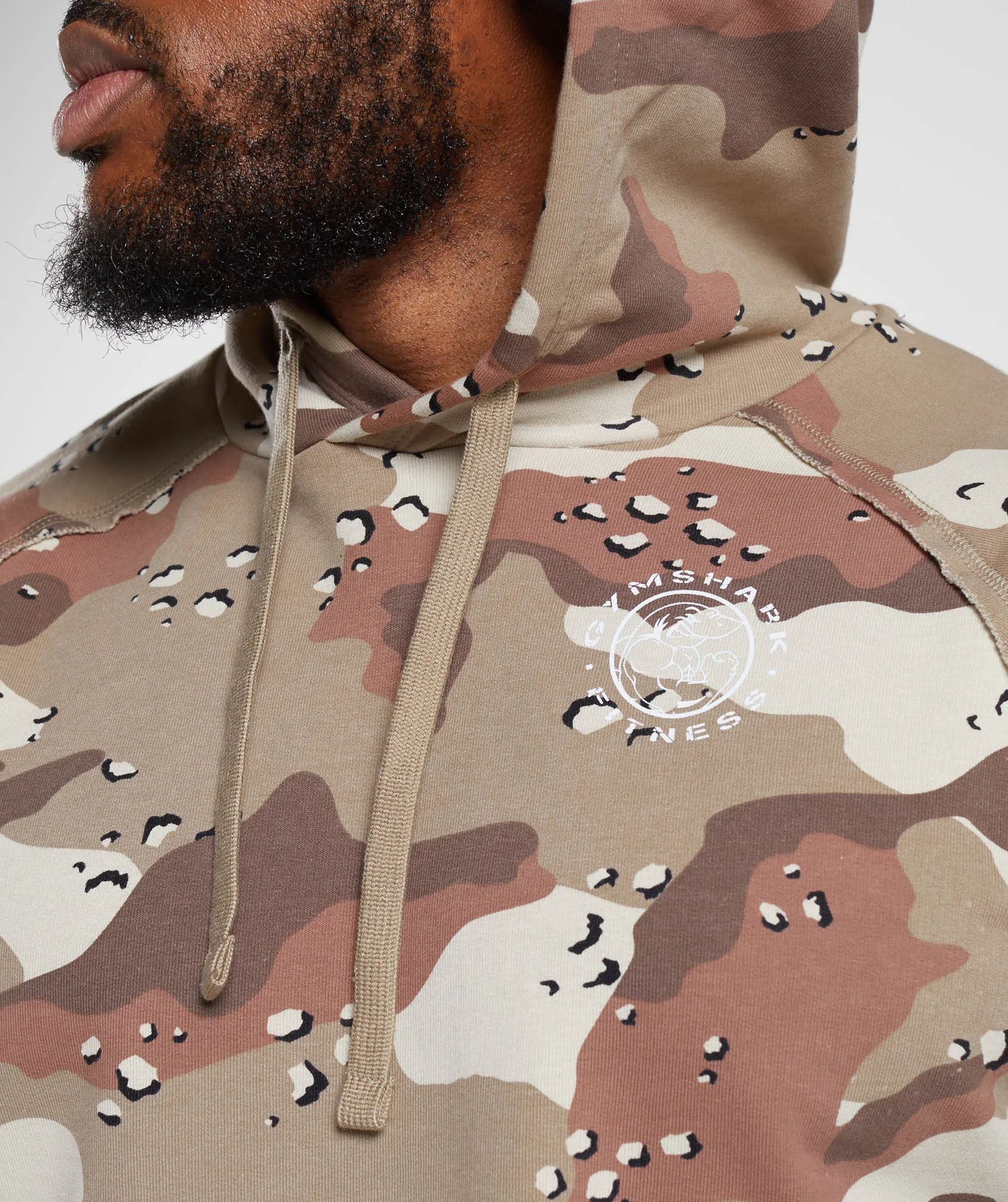 Gymshark Legacy Short Sleeve Crop Hoodie - Cement Brown sold by Gymshark product image thumbnail 5