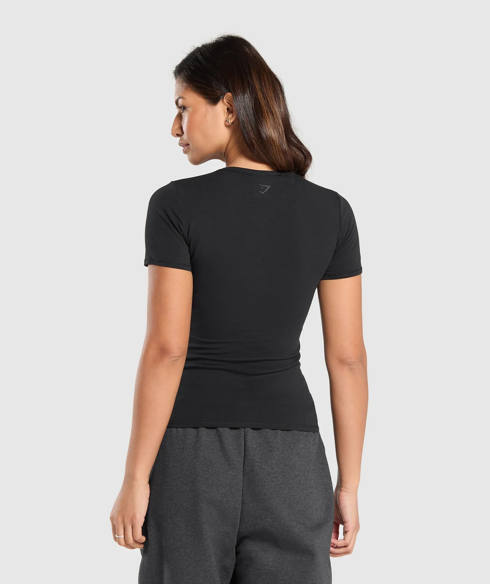 Gymshark Cotton T-Shirt - Black sold by Gymshark product image thumbnail 2
