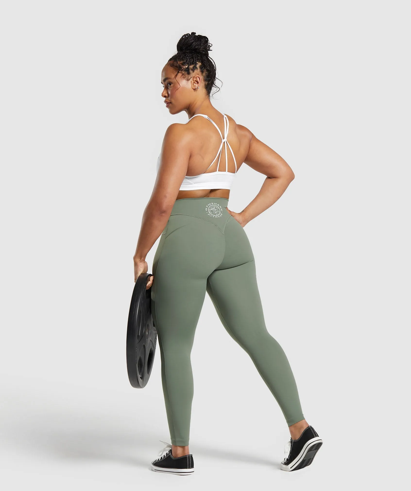 Gymshark Legacy Short Leggings - Unit Green sold by Gymshark product image thumbnail 4