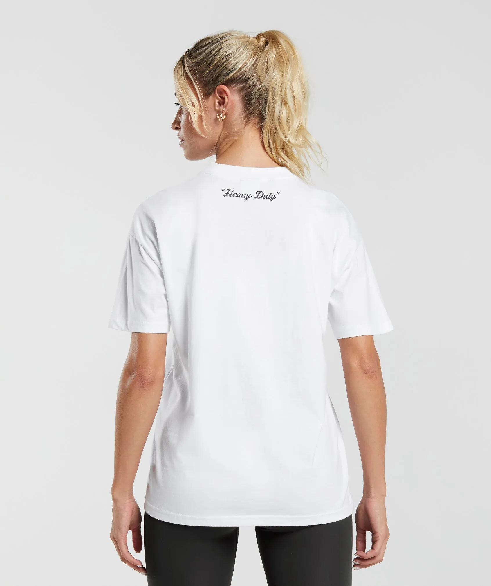 Gymshark Heavy Duty Oversized T-Shirt - White sold by Gymshark product image thumbnail 2