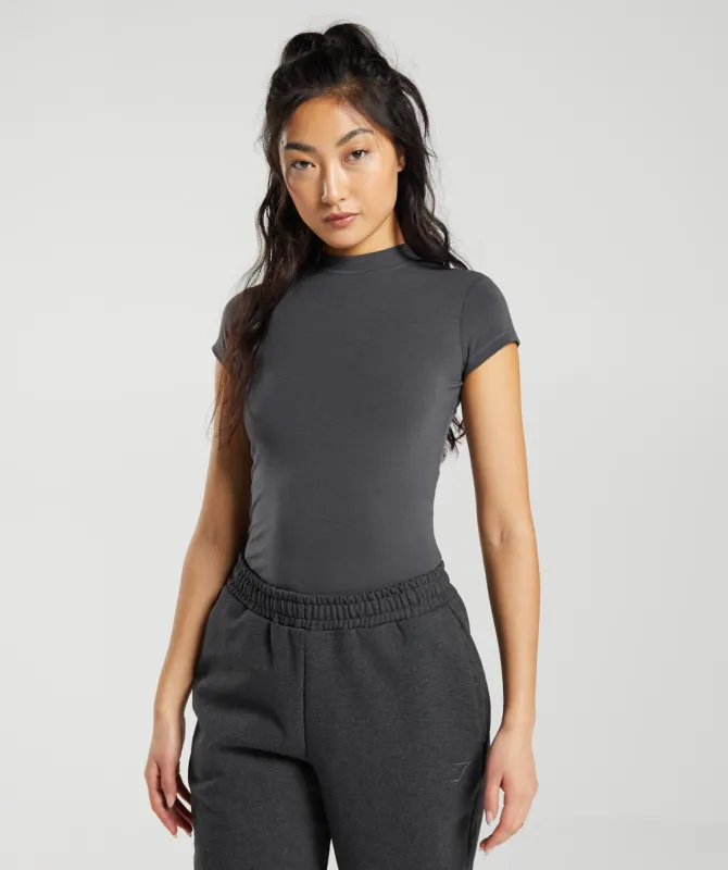 Gymshark Jersey Body Fit T-Shirt - Onyx Grey sold by Gymshark