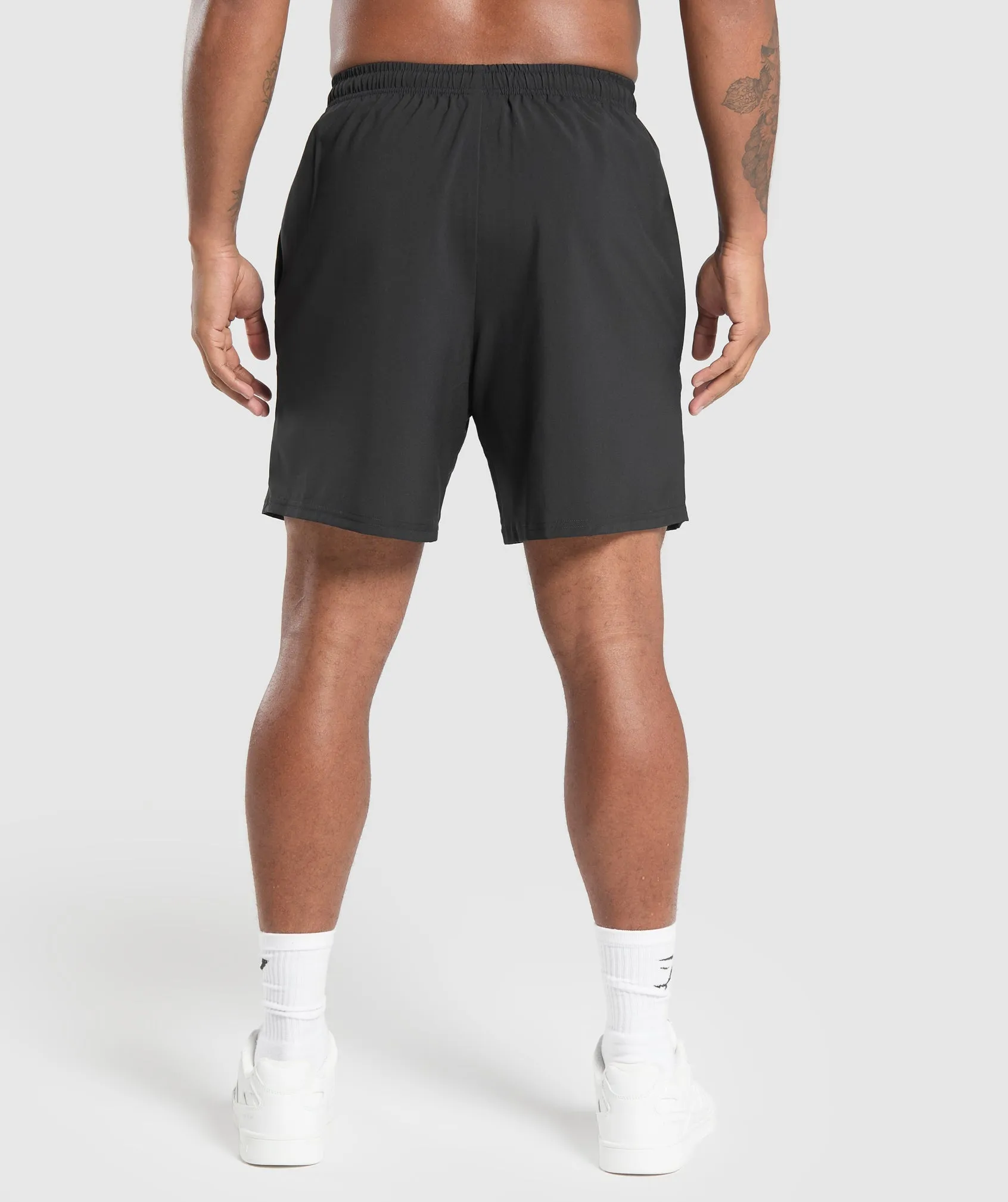Gymshark Built Different Graphic Shorts - Black sold by Gymshark product image thumbnail 2