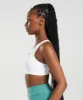 Gymshark Zip Up Sports Bra - White sold by Gymshark