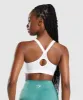 Gymshark Zip Up Sports Bra - White sold by Gymshark