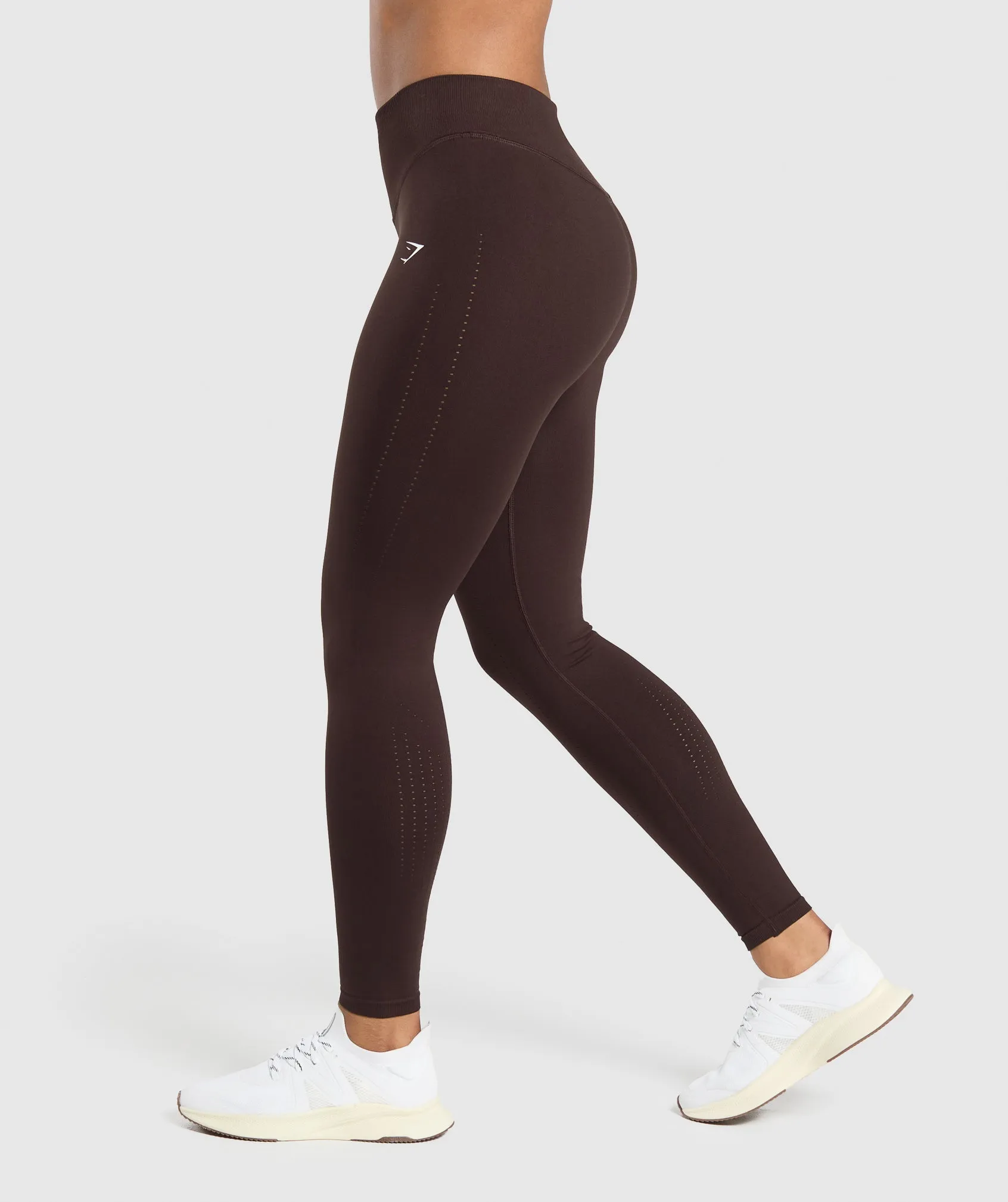 Gymshark Sweat Seamless Leggings - Heritage Brown sold by Gymshark product image thumbnail 3