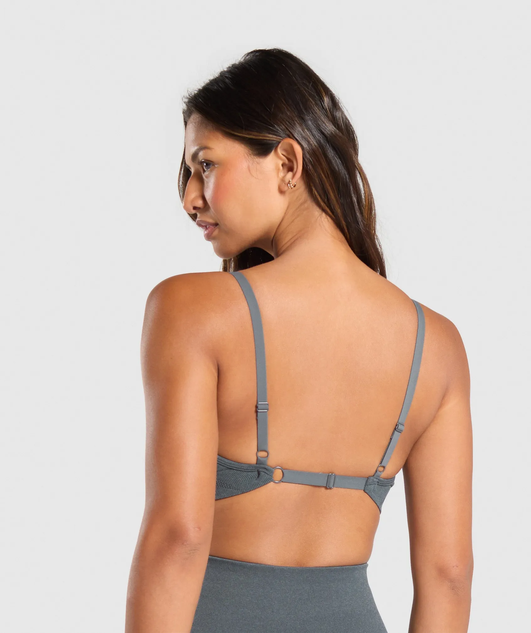 Gymshark Vital Seamless Minimal Sports Bra - Strong Grey/ Marl sold by Gymshark product image thumbnail 2