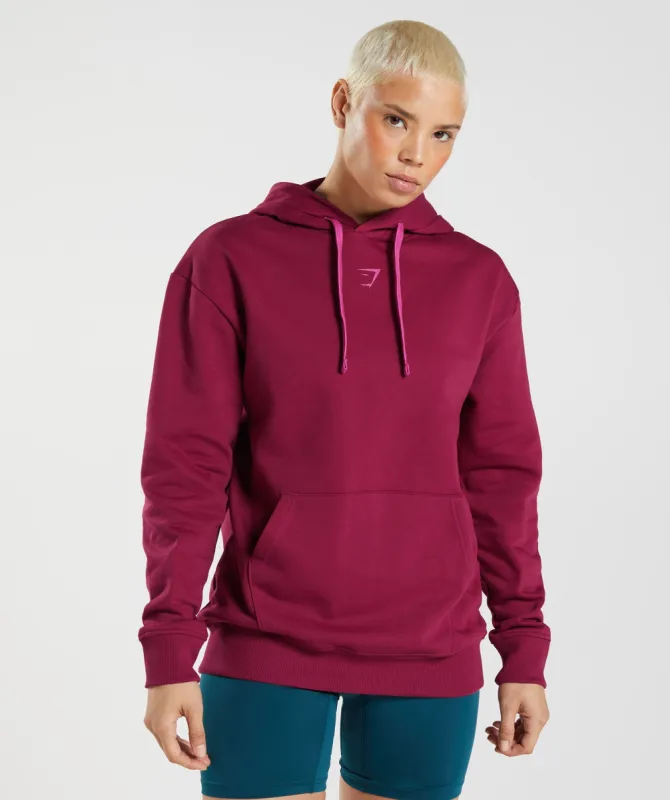 Gymshark Graphics Fraction Hoodie - Currant Pink sold by Gymshark