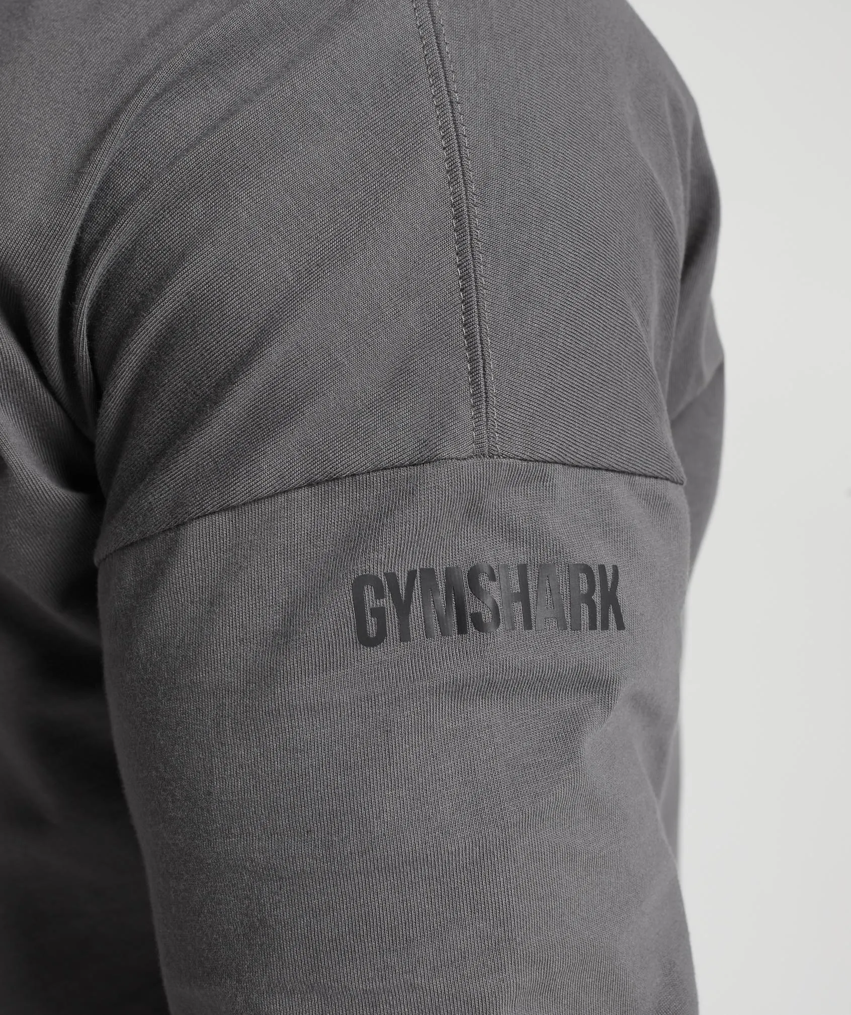 GS x David Laid Oversized Long Sleeve T-Shirt - Wolf Grey sold by Gymshark product image thumbnail 5