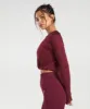 Gymshark Sweat Seamless Long Sleeve Crop Top - Plum Pink sold by Gymshark