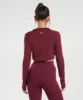 Gymshark Sweat Seamless Long Sleeve Crop Top - Plum Pink sold by Gymshark