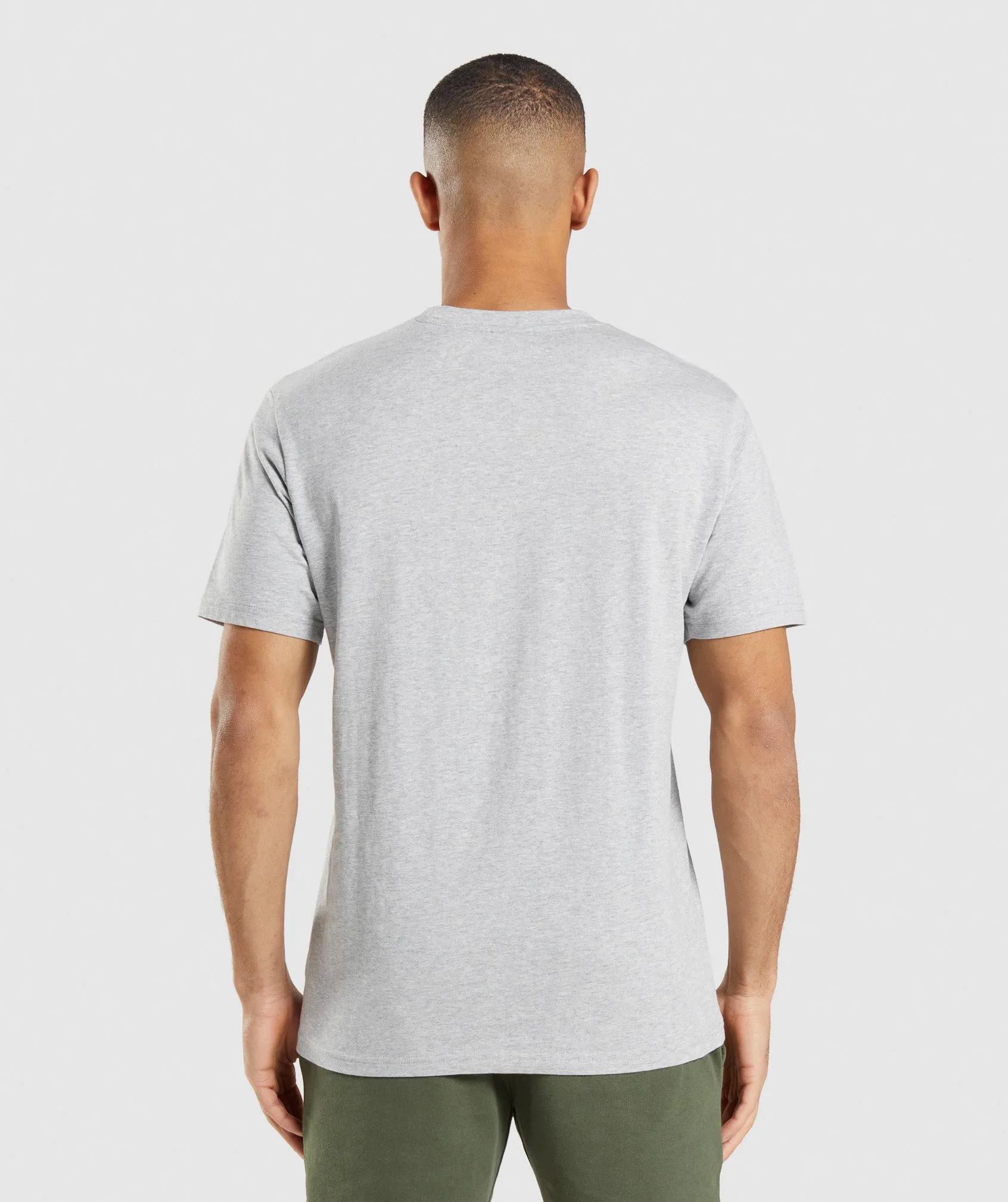 Gymshark Crest T-Shirt - Light Grey Marl sold by Gymshark product image thumbnail 2
