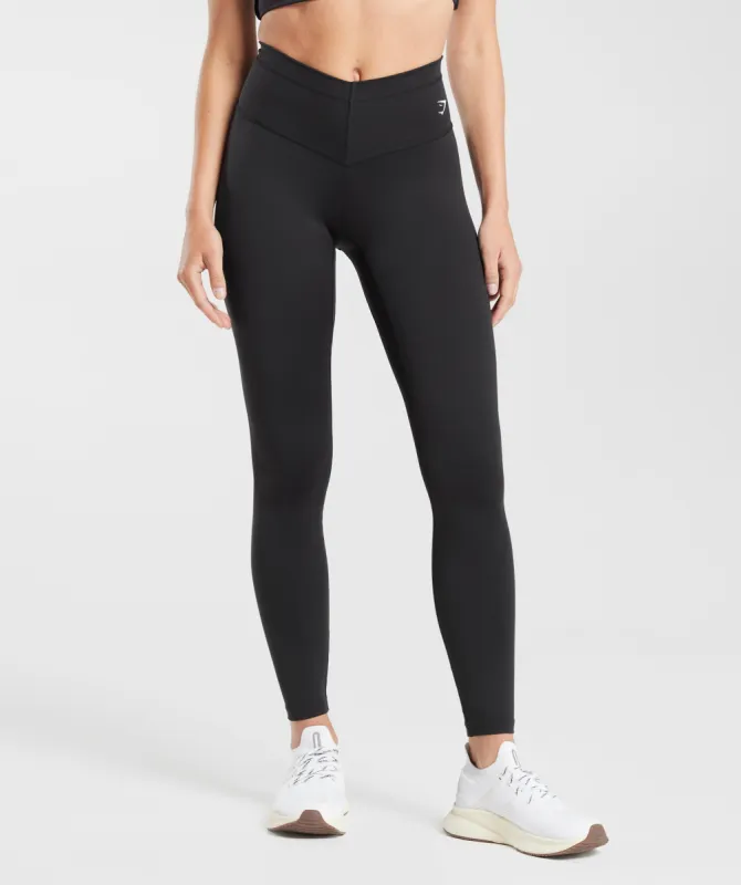 Gymshark Everyday V Waistband Leggings - Black sold by Gymshark