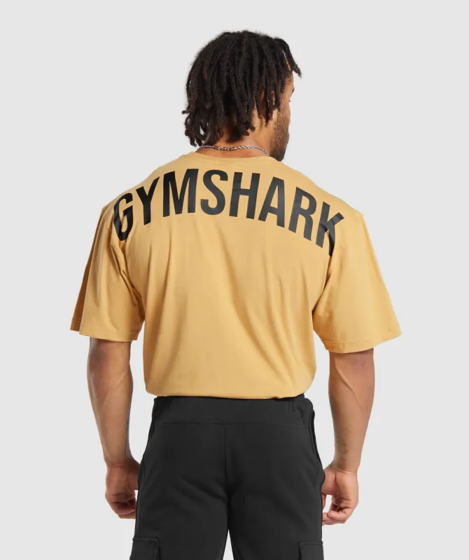 Gymshark Power T-Shirt - Rustic Yellow/Black made by Gymshark