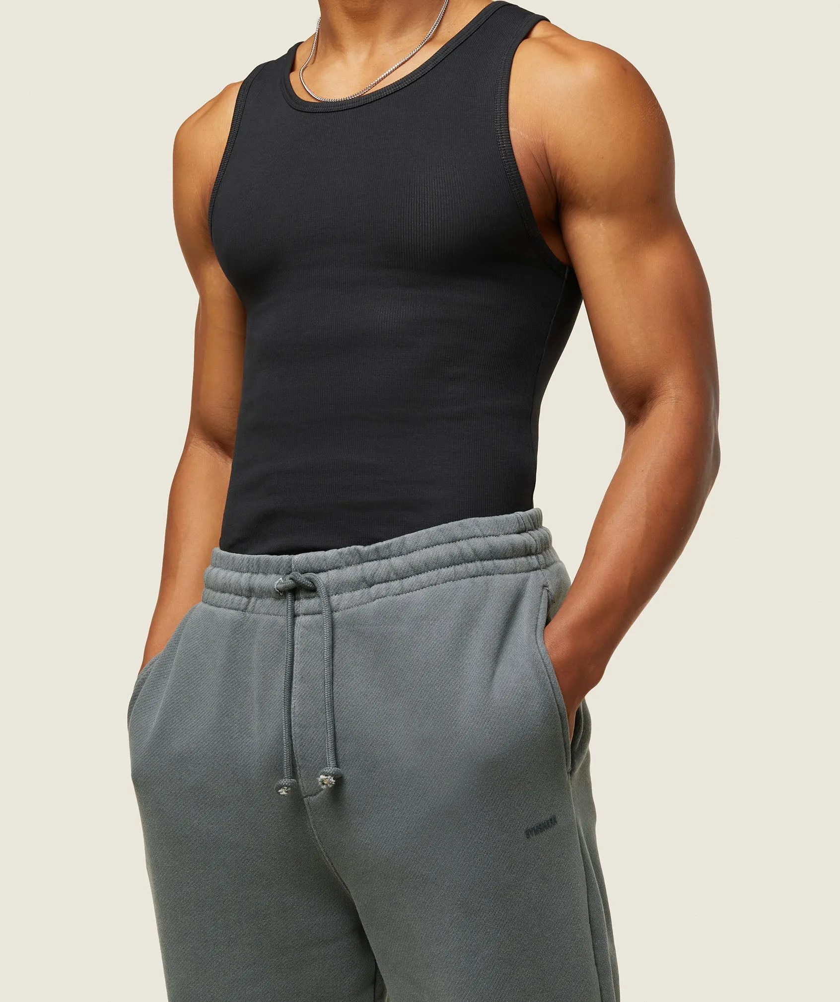 Gymshark everywear Ribbed Tank - Black sold by Gymshark product image thumbnail 4