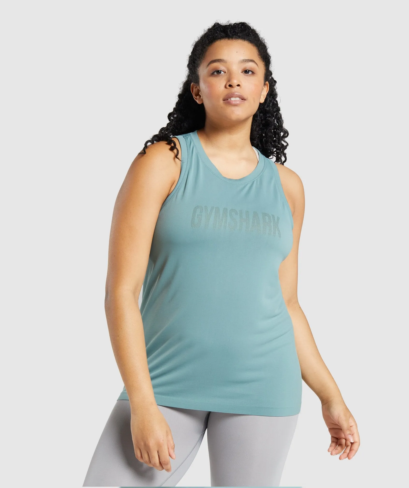 Gymshark Fit Seamless Tank - Light Green sold by Gymshark