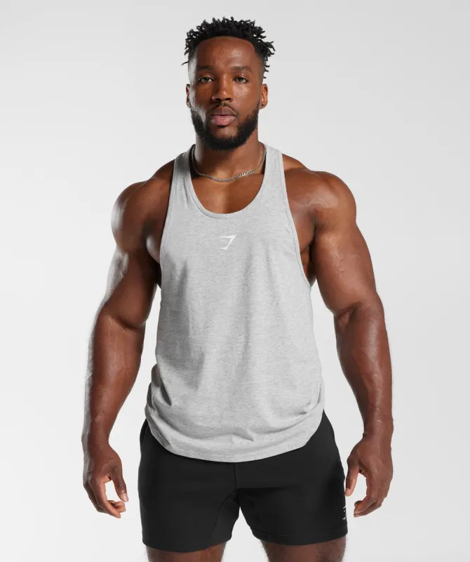 Gymshark Critical 2.0 Stringer - Light Grey Marl sold by Gymshark