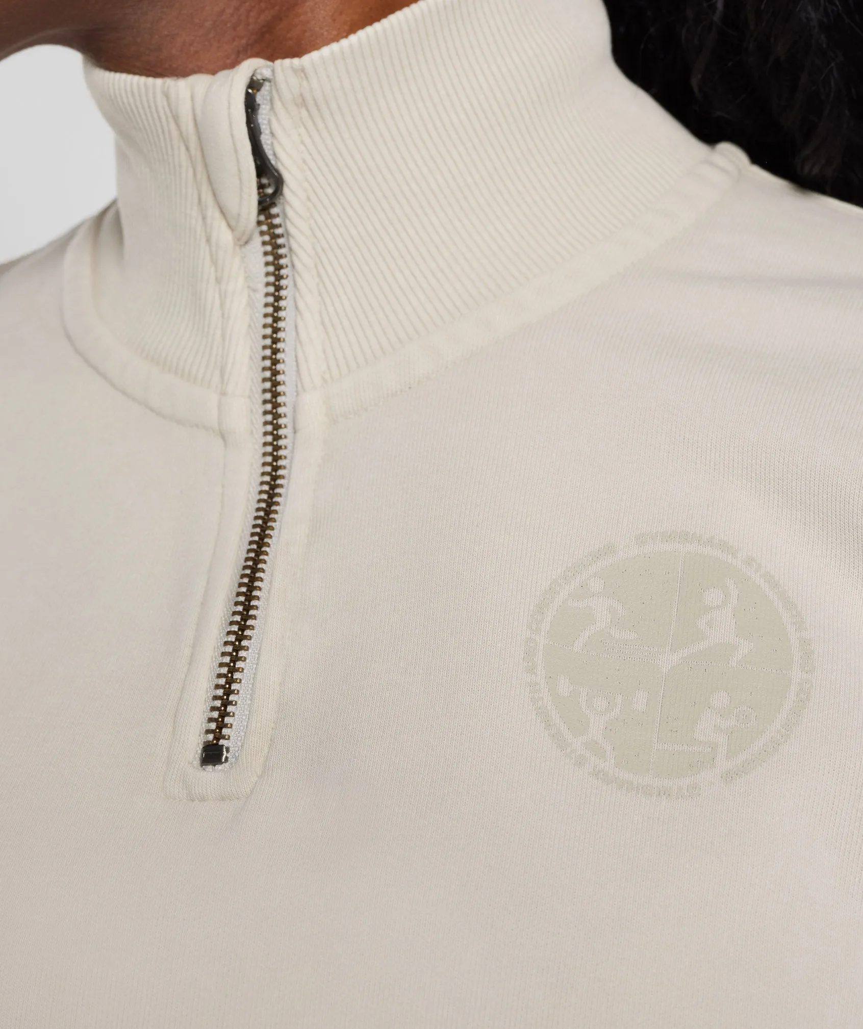 Gymshark Collegiate 1/4 Zip - Mushroom Brown sold by Gymshark product image thumbnail 5