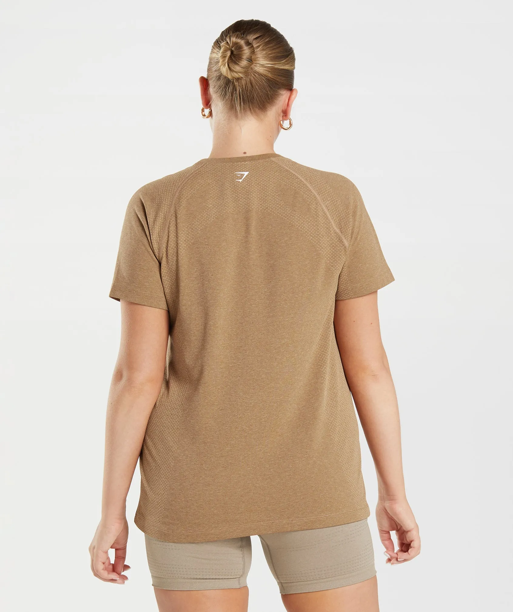 Gymshark Vital Seamless 2.0 Light T-Shirt - Fawn Marl sold by Gymshark product image thumbnail 2