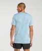Gymshark Sport Seamless T-Shirt - Skyline Blue/Denim Blue sold by Gymshark