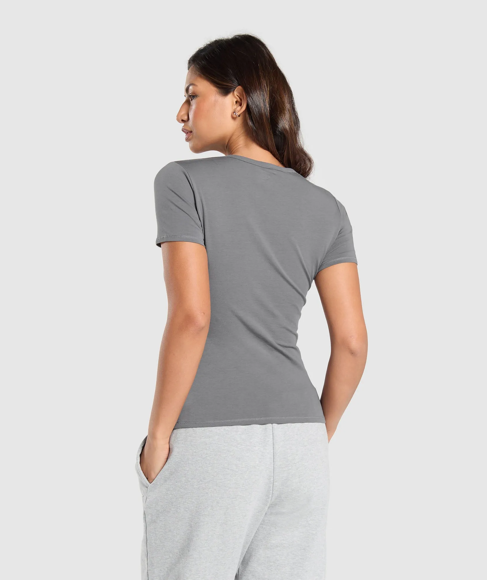 Gymshark Cotton T-Shirt - Brushed Grey sold by Gymshark product image thumbnail 2