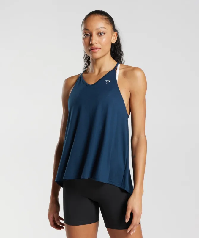 Gymshark Super Soft Tank - Navy sold by Gymshark
