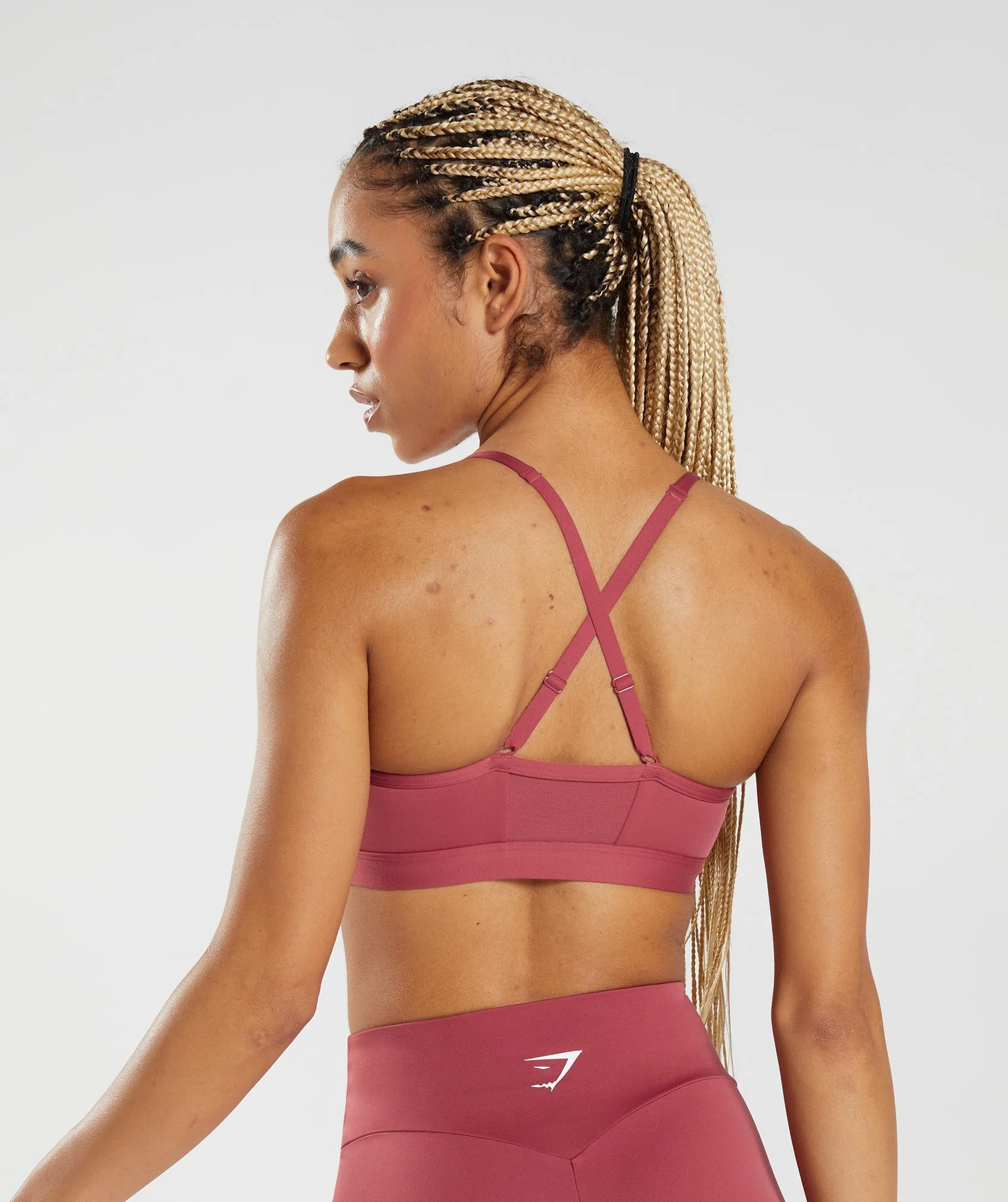 Gymshark Ruched Sports Bra - Pomegranate Red sold by Gymshark product image thumbnail 2