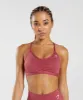 Gymshark Ruched Sports Bra - Pomegranate Red sold by Gymshark