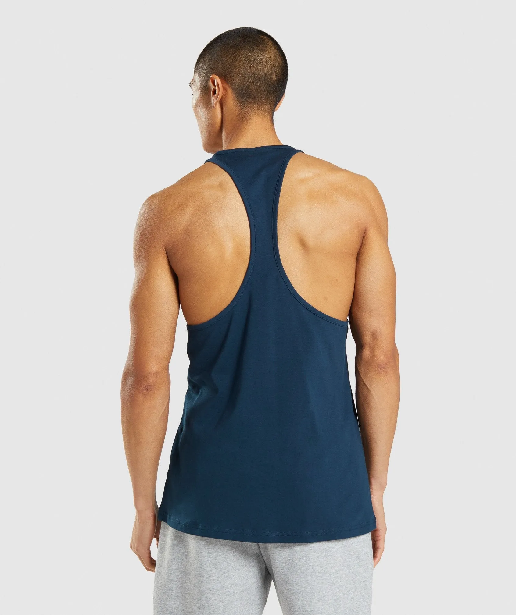 Gymshark Sharkhead Infill Stringer - Navy sold by Gymshark product image thumbnail 2