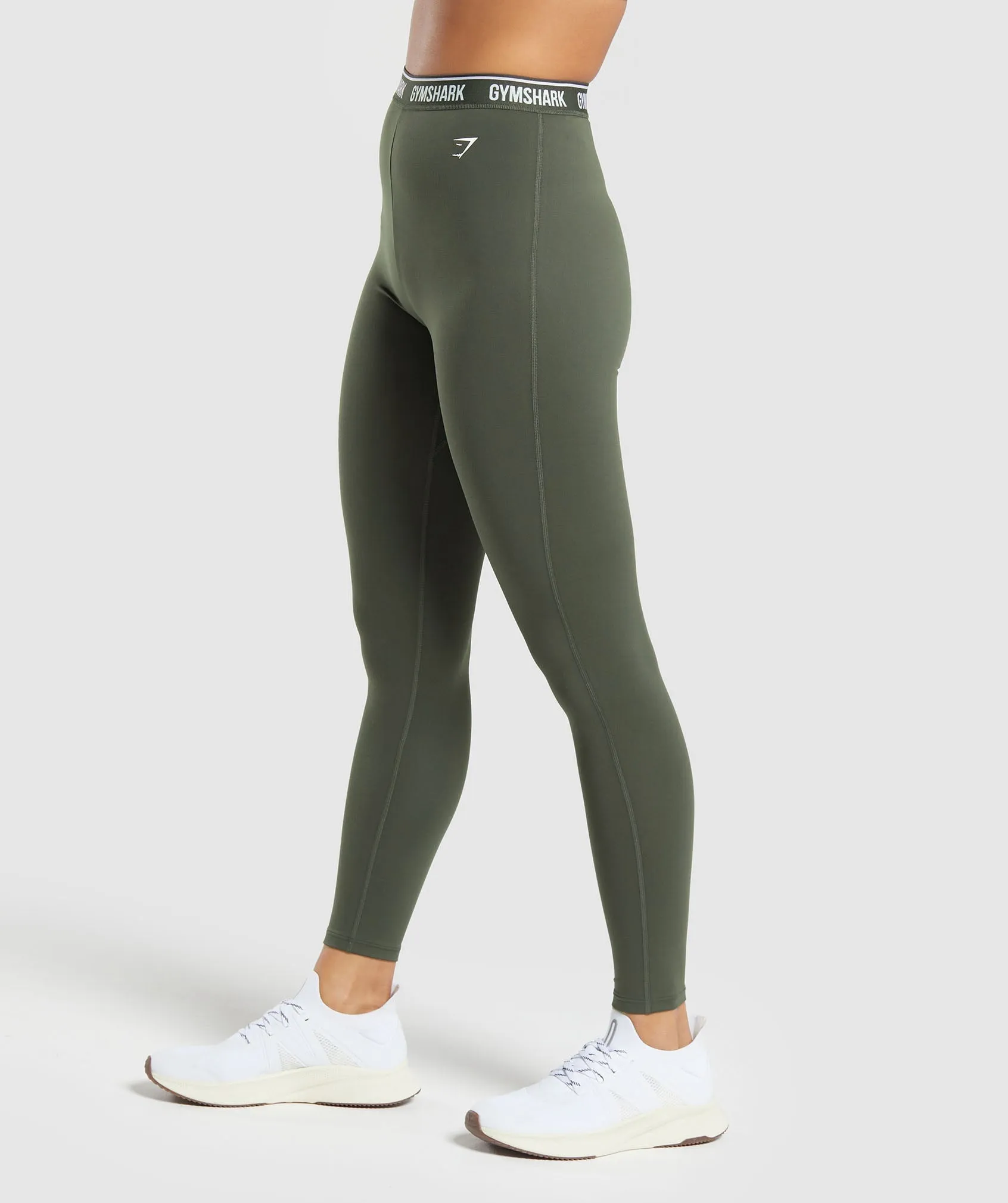 Gymshark Everyday Gymshark Waistband Leggings - Strength Green sold by Gymshark product image thumbnail 3