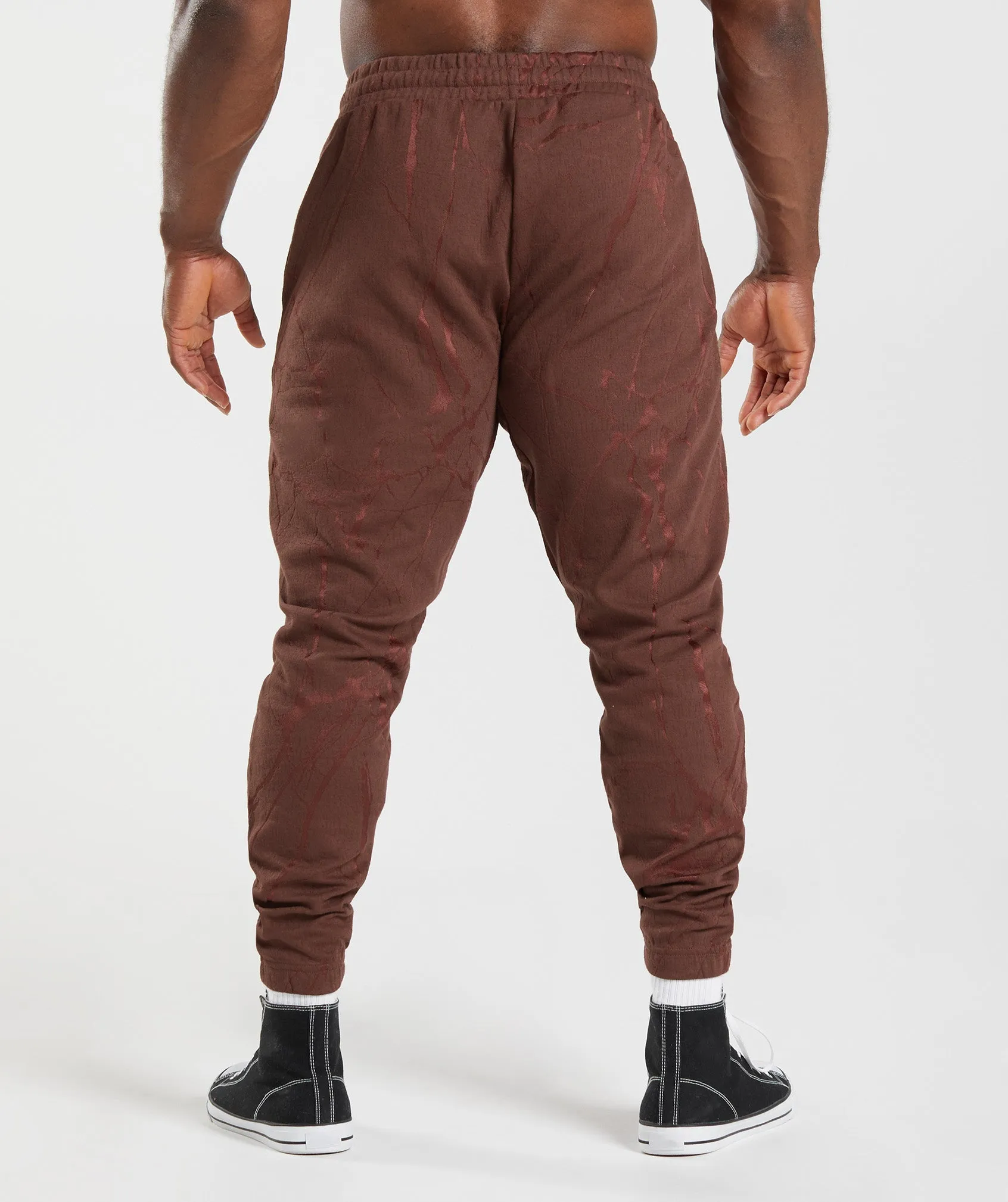 Gymshark Power Joggers - Cherry Brown Print sold by Gymshark product image thumbnail 2