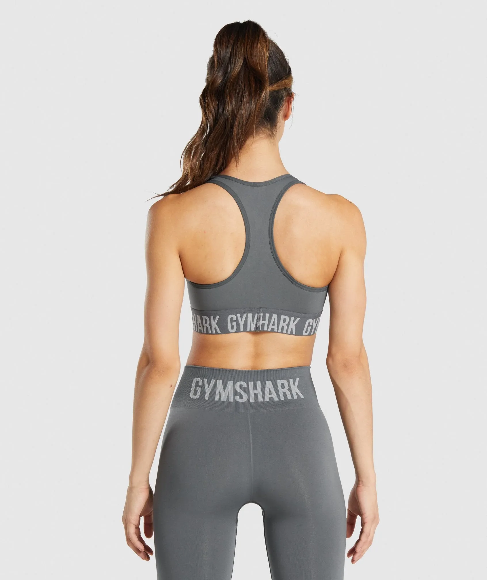 Gymshark Fit Seamless Sports Bra - Charcoal sold by Gymshark product image thumbnail 2