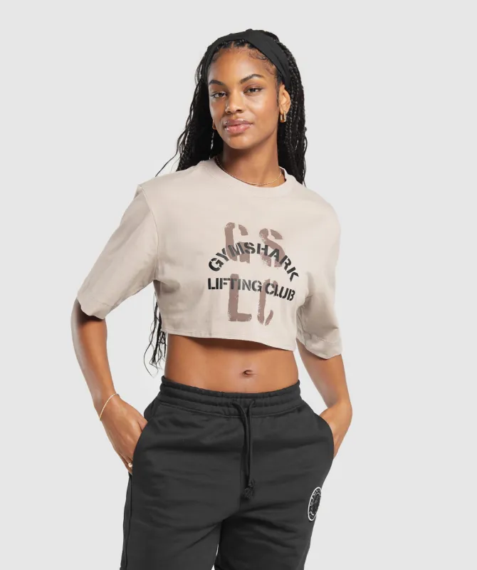 Gymshark Built Crop Top - Stone Pink sold by Gymshark