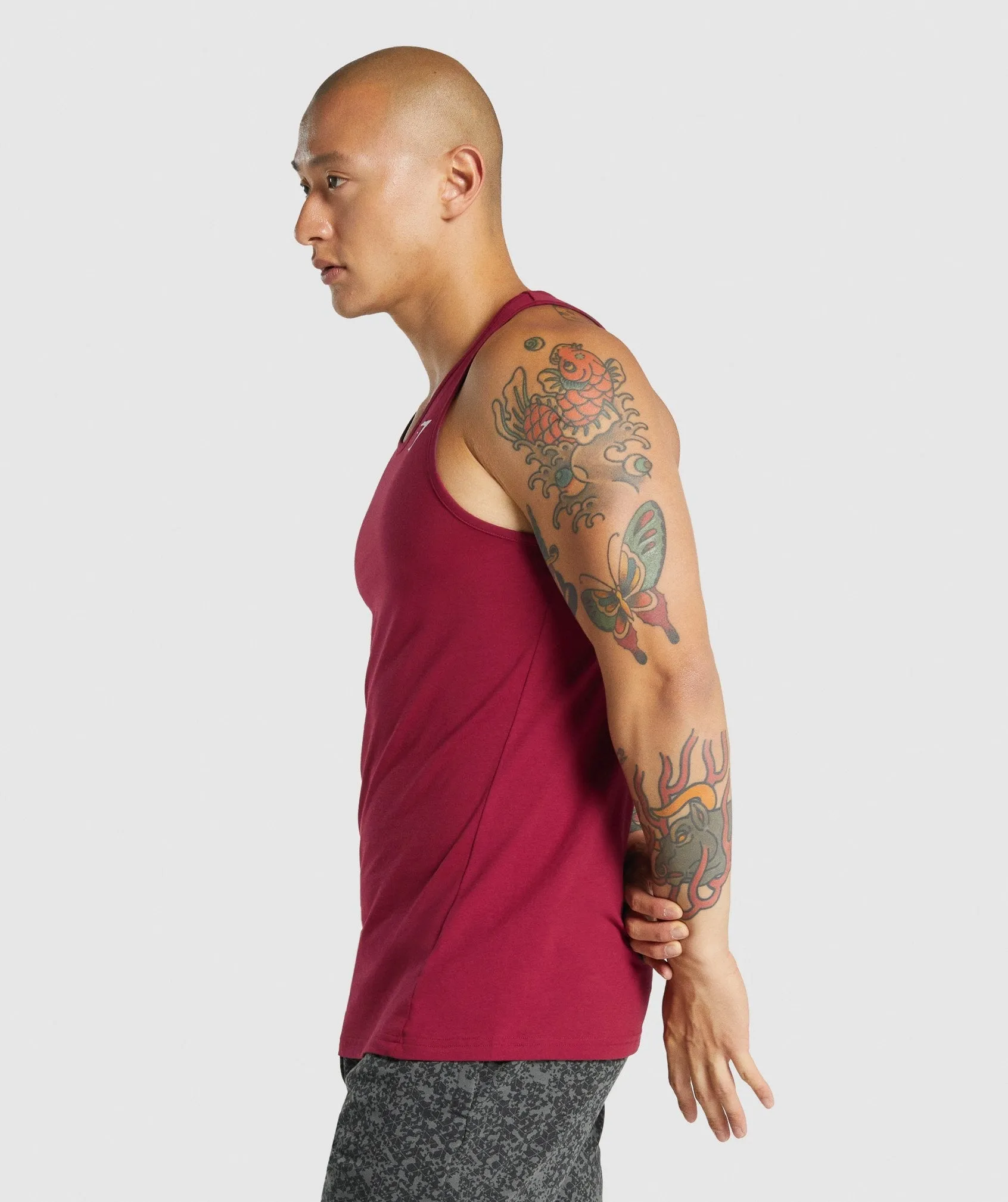 Gymshark Critical 2.0 Tank - Burgundy sold by Gymshark product image thumbnail 3