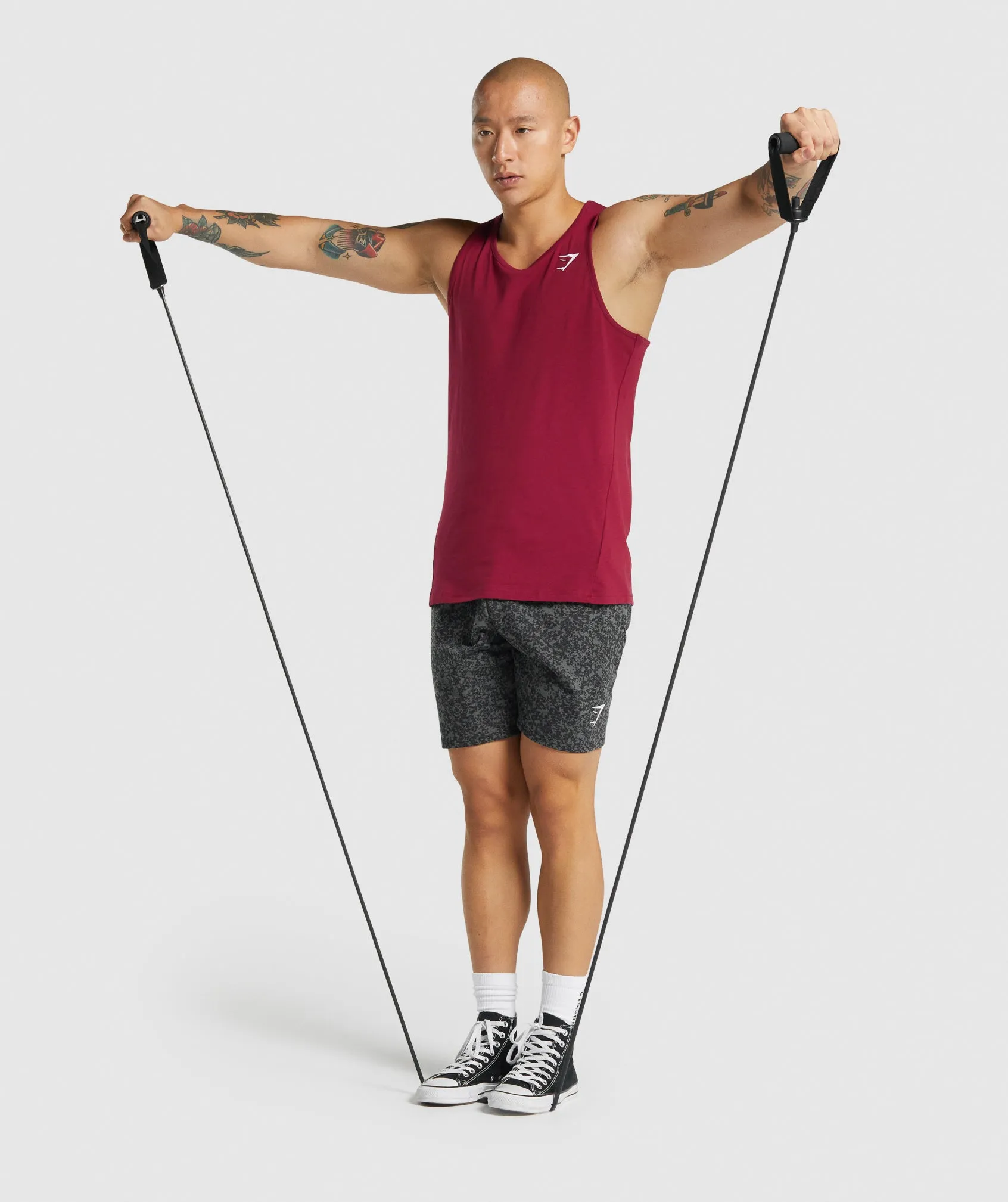 Gymshark Critical 2.0 Tank - Burgundy sold by Gymshark product image thumbnail 4