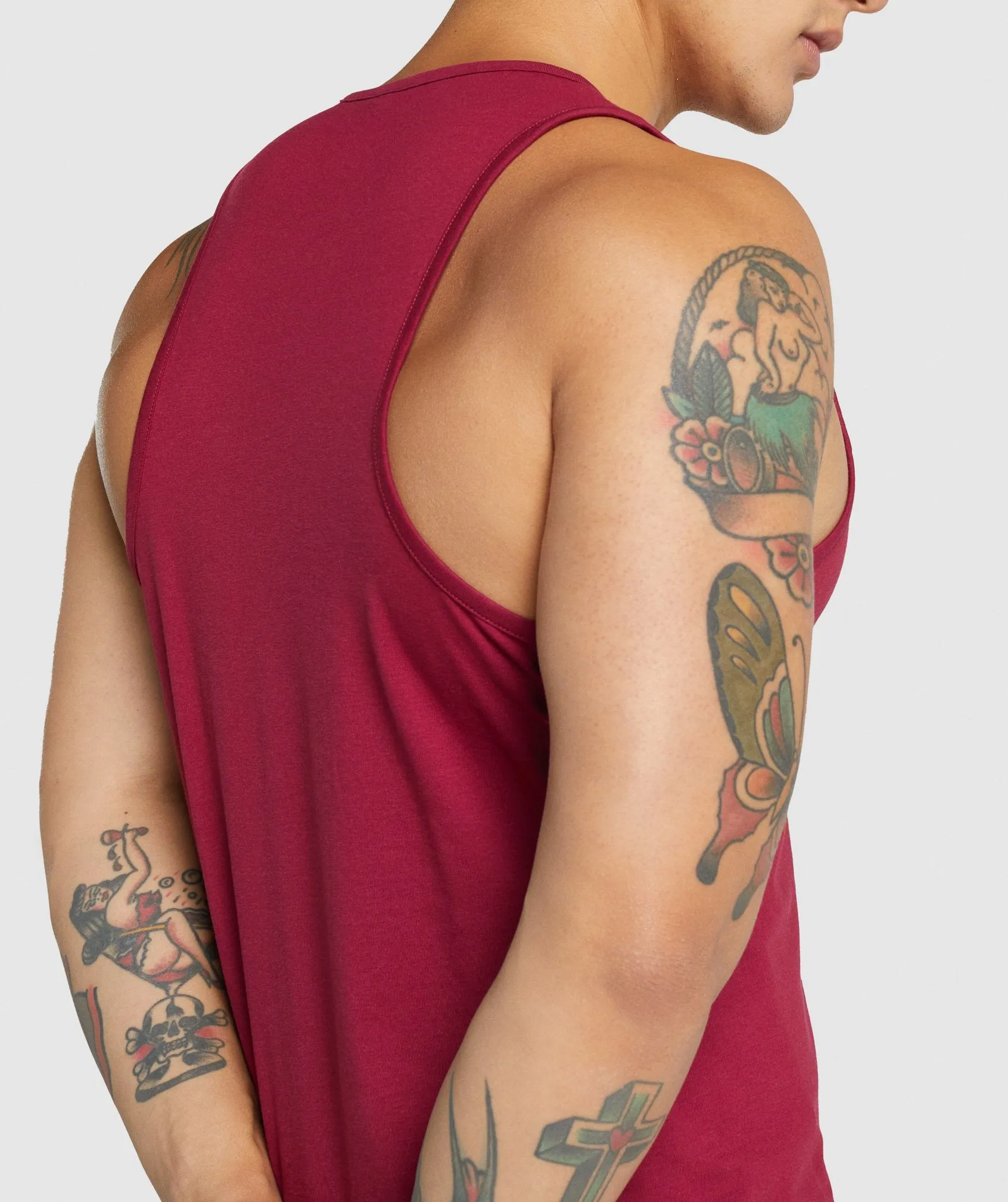 Gymshark Critical 2.0 Tank - Burgundy sold by Gymshark product image thumbnail 5