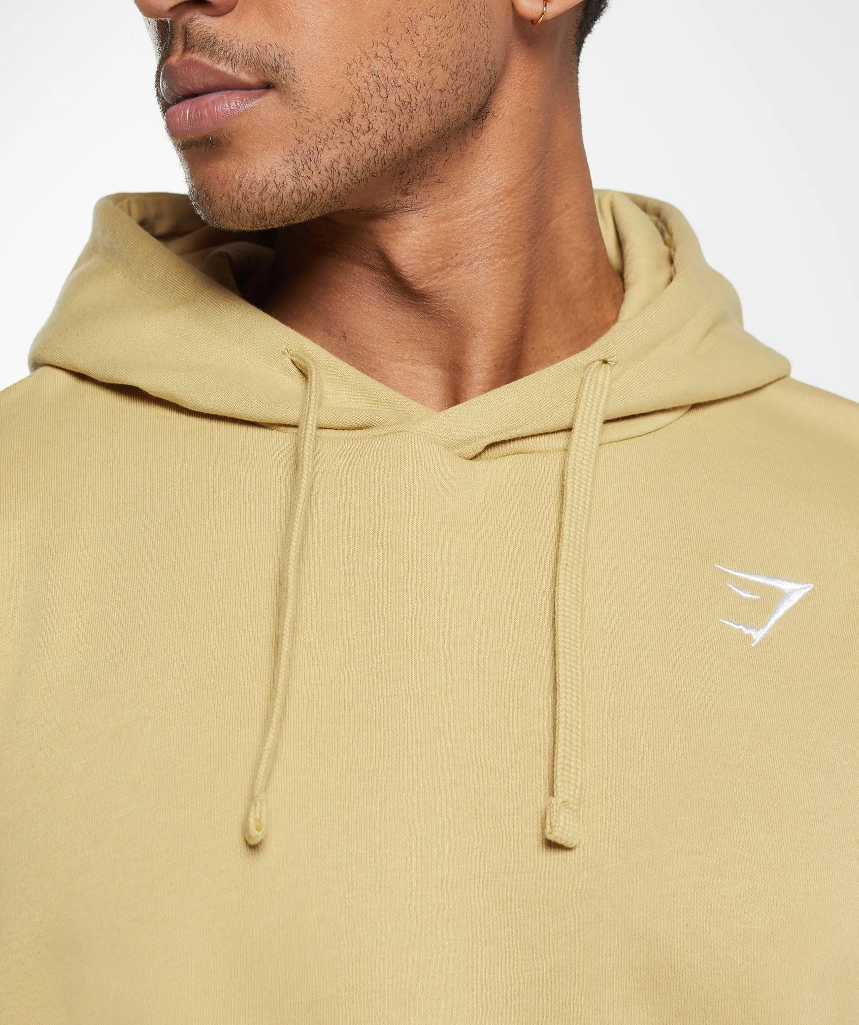 Gymshark Crest Oversized Hoodie - Khaki Yellow sold by Gymshark product image thumbnail 5