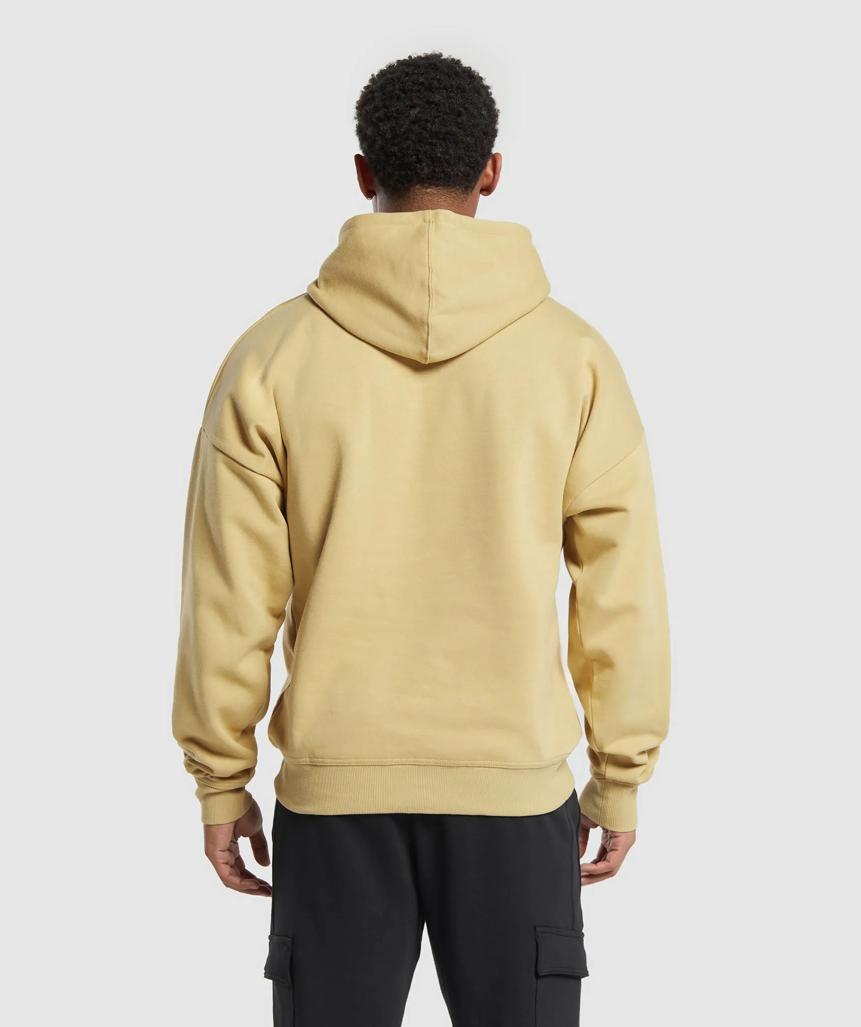 Gymshark Crest Oversized Hoodie - Khaki Yellow sold by Gymshark product image thumbnail 2