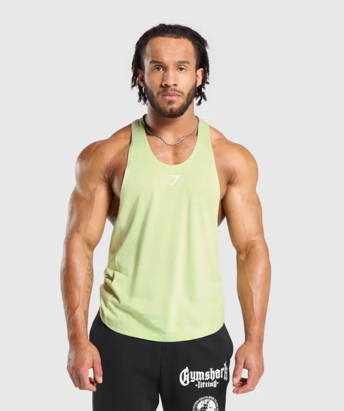 Gymshark React Stringer - Pastel Sage Green sold by Gymshark