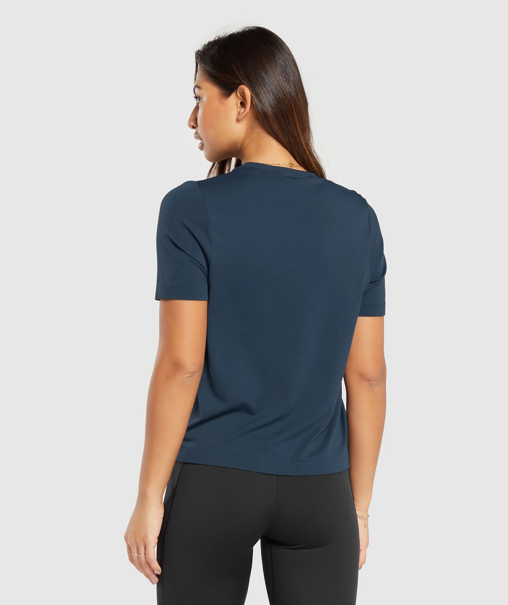 Gymshark Everyday Seamless T-Shirt - Navy sold by Gymshark product image thumbnail 2