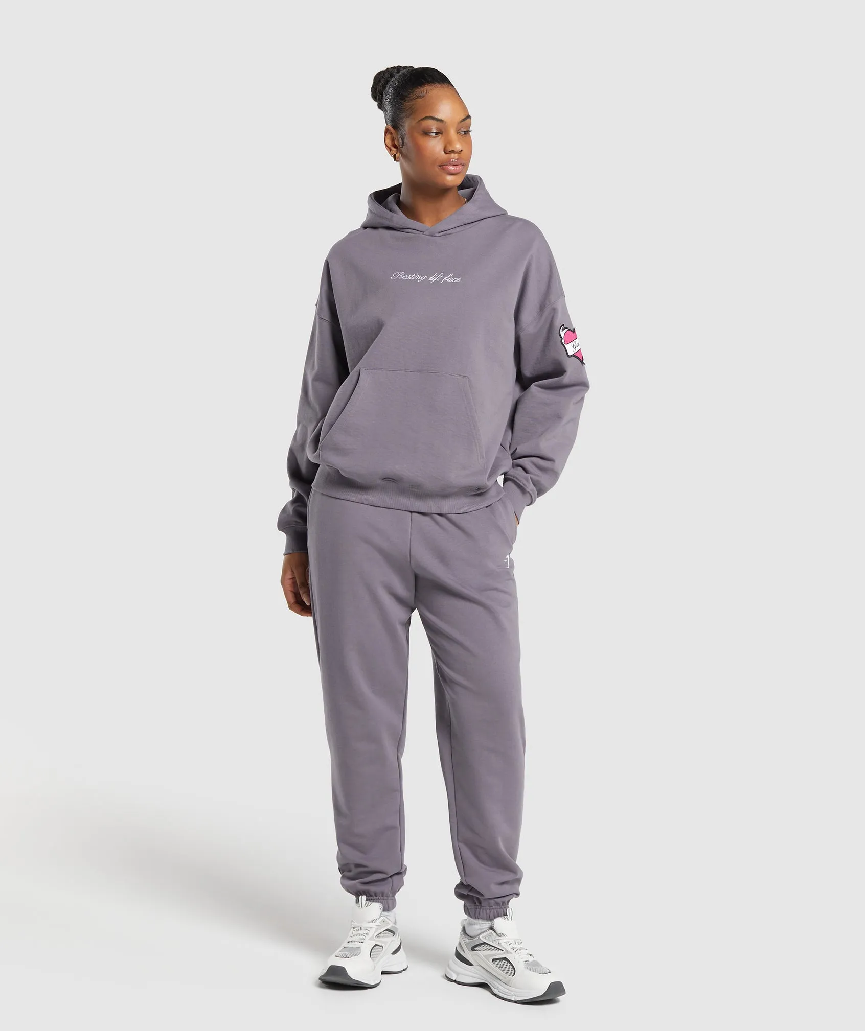 Gymshark Tattoo Joggers - Fog Purple sold by Gymshark product image thumbnail 4