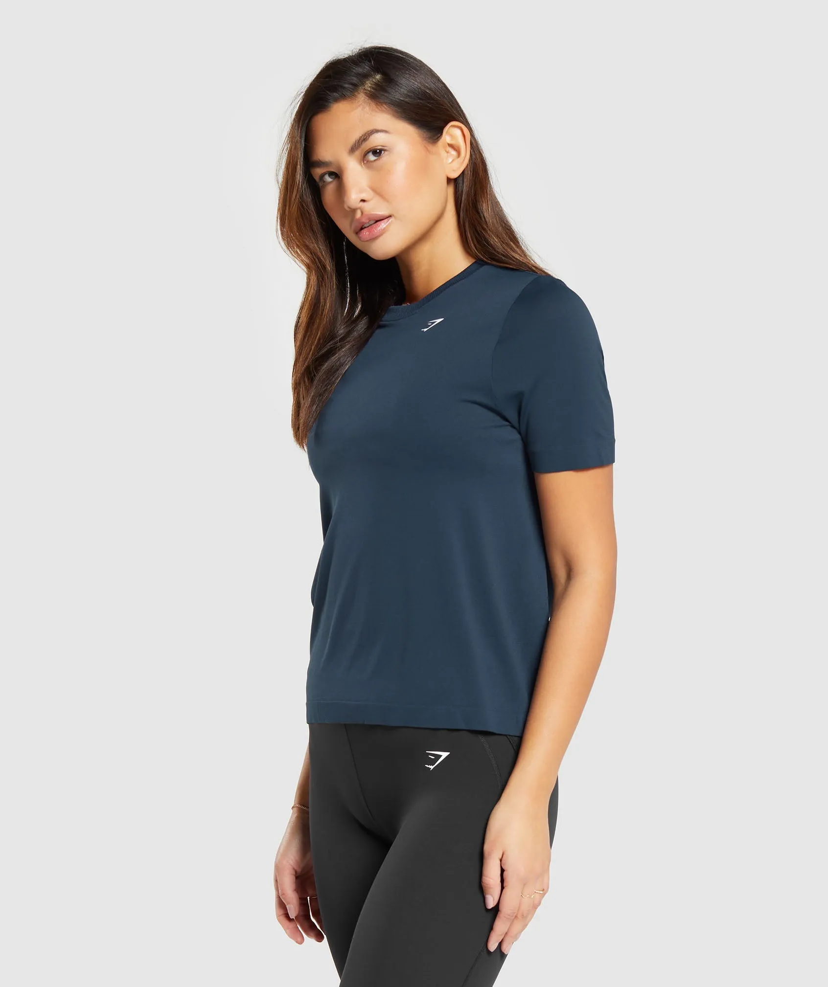 Gymshark Everyday Seamless T-Shirt - Navy sold by Gymshark product image thumbnail 3